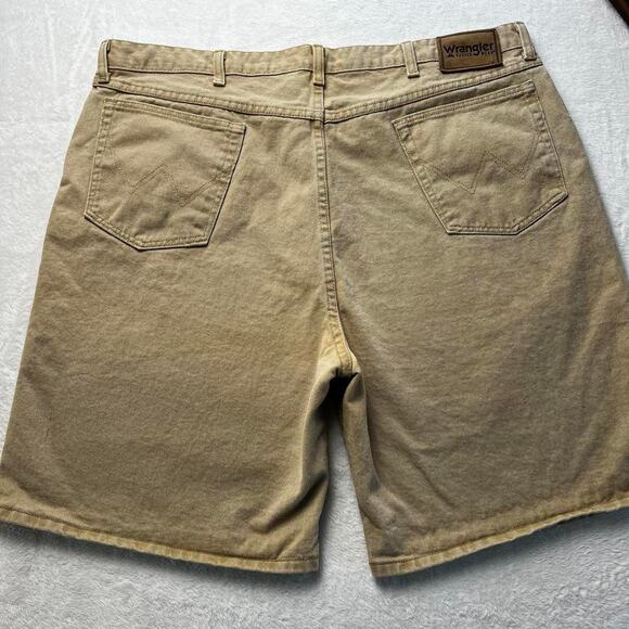 Wrangler Y2K Tan men’s denim shorts jorts size 42 - Picture 1 of 8